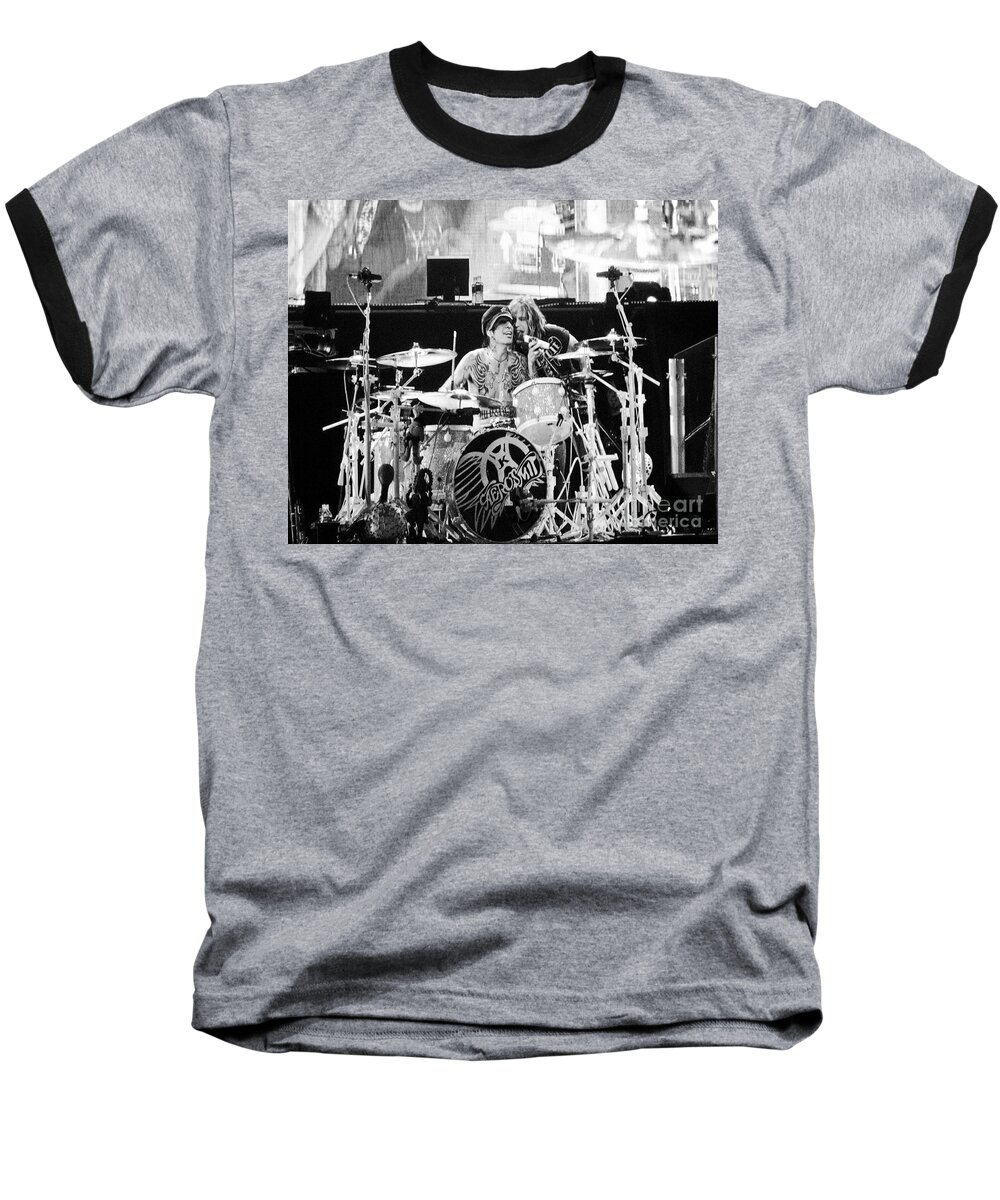 Joe Perry Baseball T-Shirt featuring the photograph Tommy and Steven by Traci Cottingham