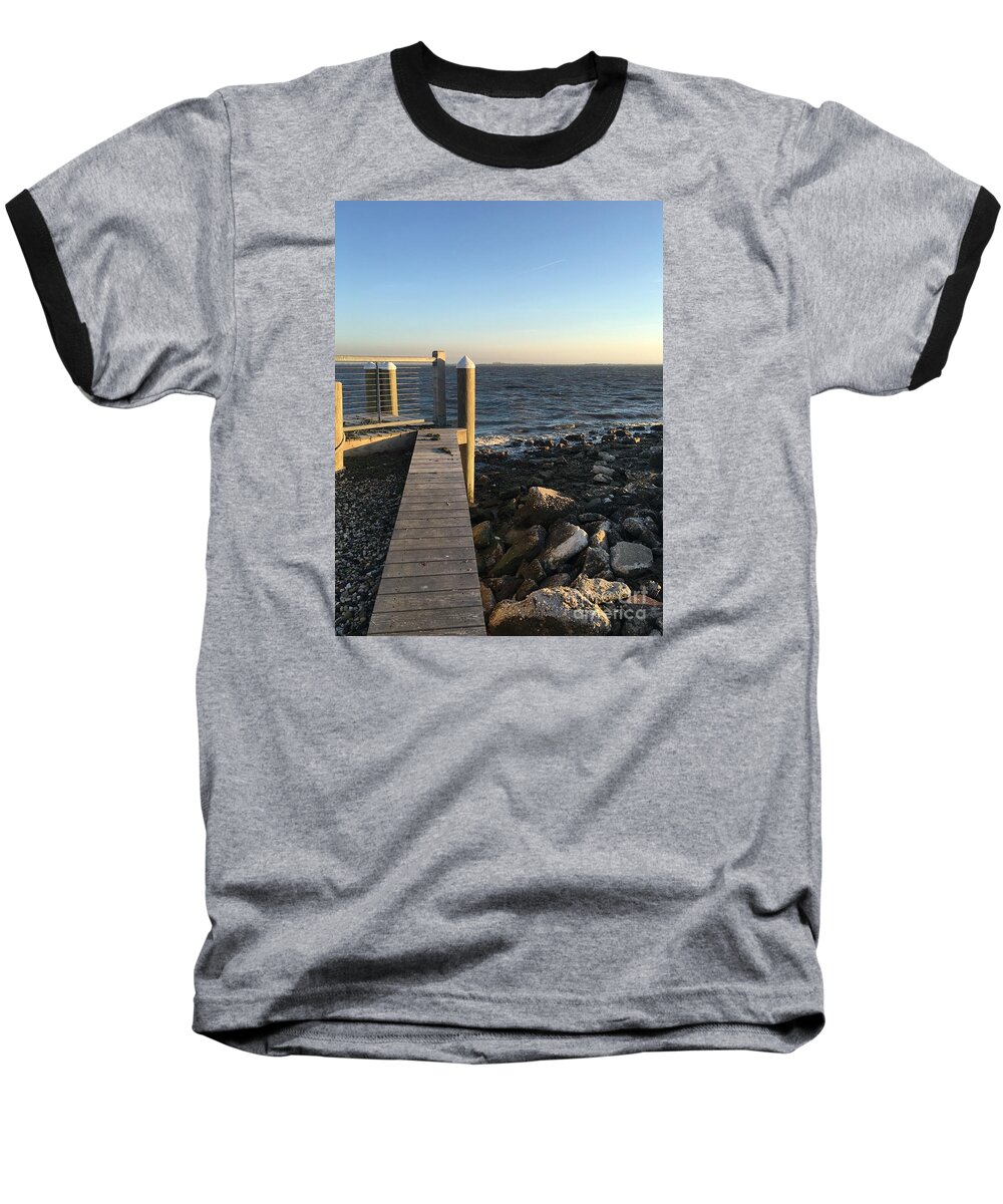 Beach Baseball T-Shirt featuring the photograph Towards the Bay by CAC Graphics