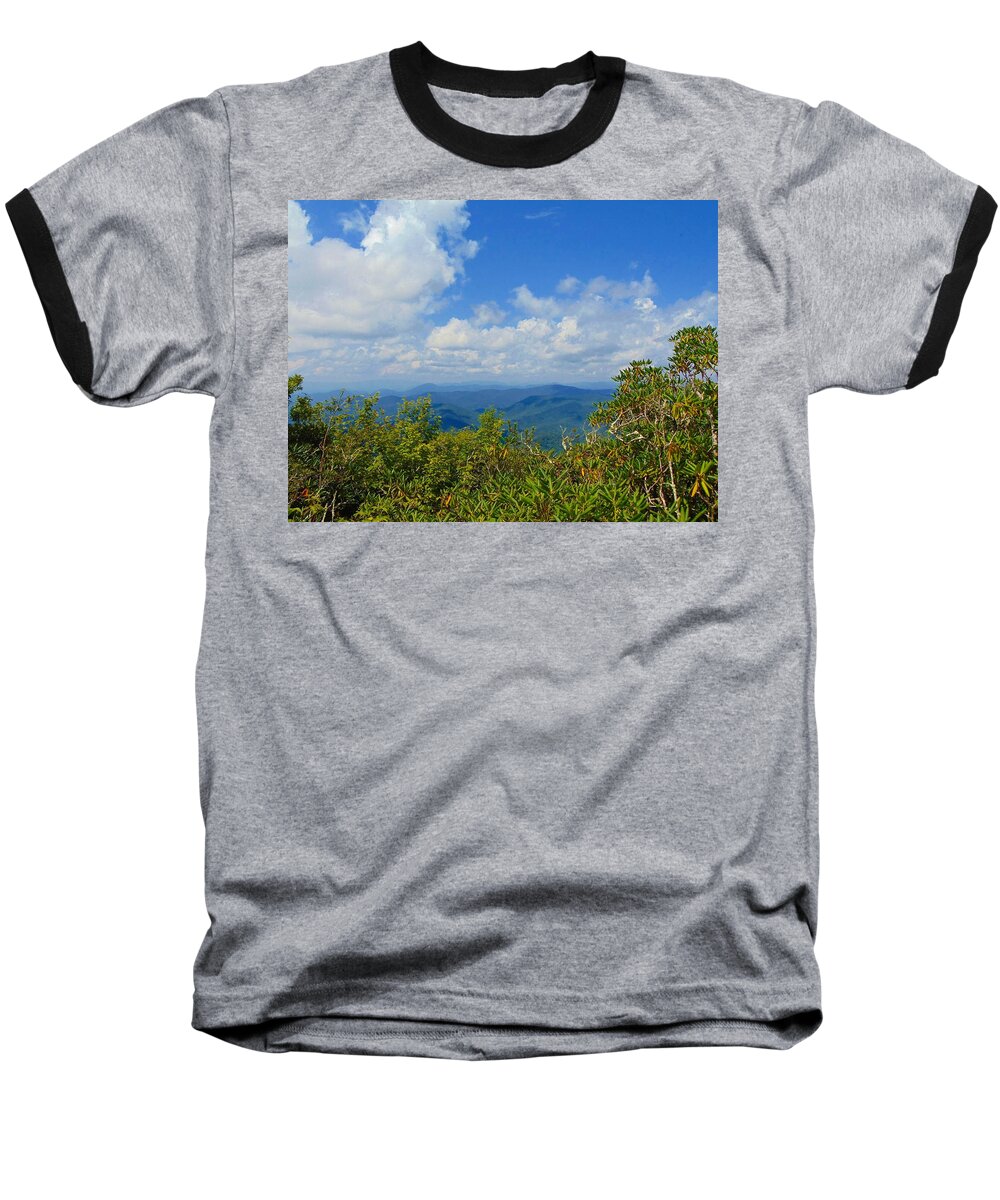 Vista Baseball T-Shirt featuring the photograph Tray Mountain Summit - South by Richie Parks