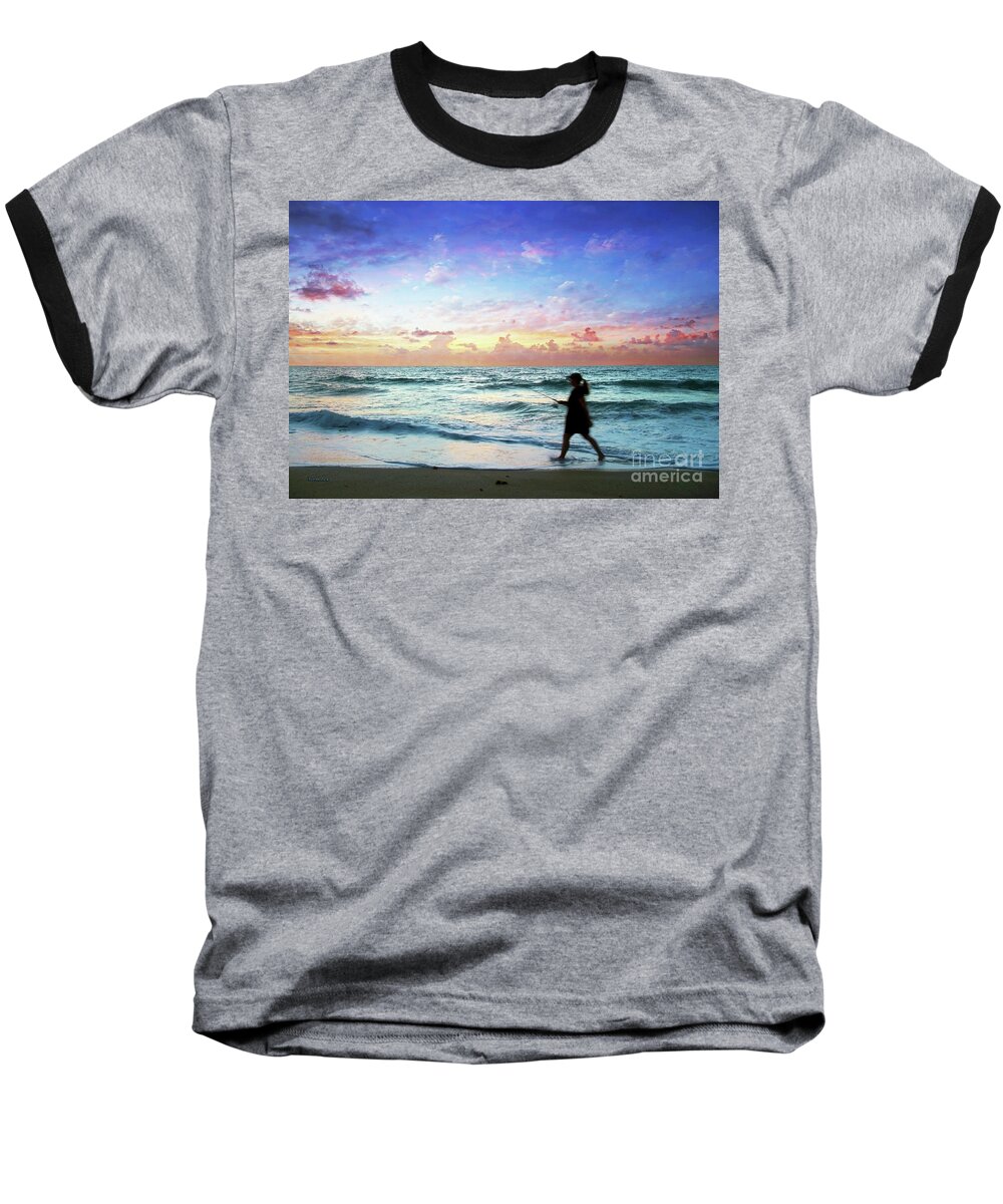 Beach Baseball T-Shirt featuring the photograph Treasure Coast Florida Seascape Dawn D6 by Ricardos Creations