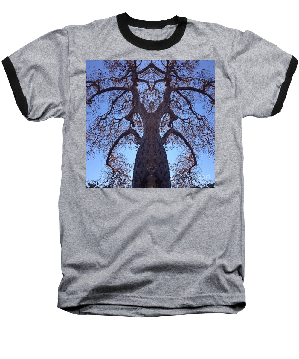 Creature Baseball T-Shirt featuring the photograph Tree Creature by Nora Boghossian
