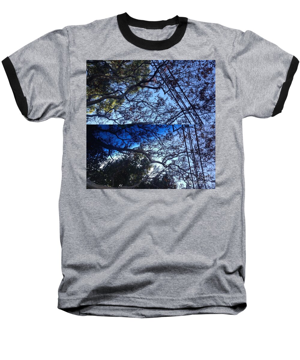 Trees Baseball T-Shirt featuring the photograph Tree Symphony by Nora Boghossian