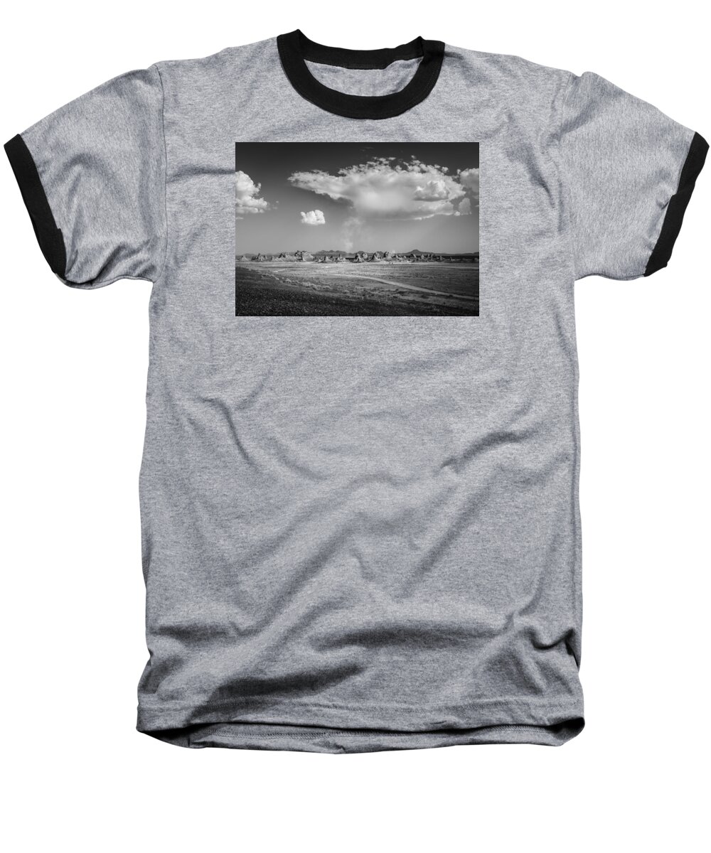 Trona Pinnacles Baseball T-Shirt featuring the photograph Trona Pinnacles Road by Dusty Wynne