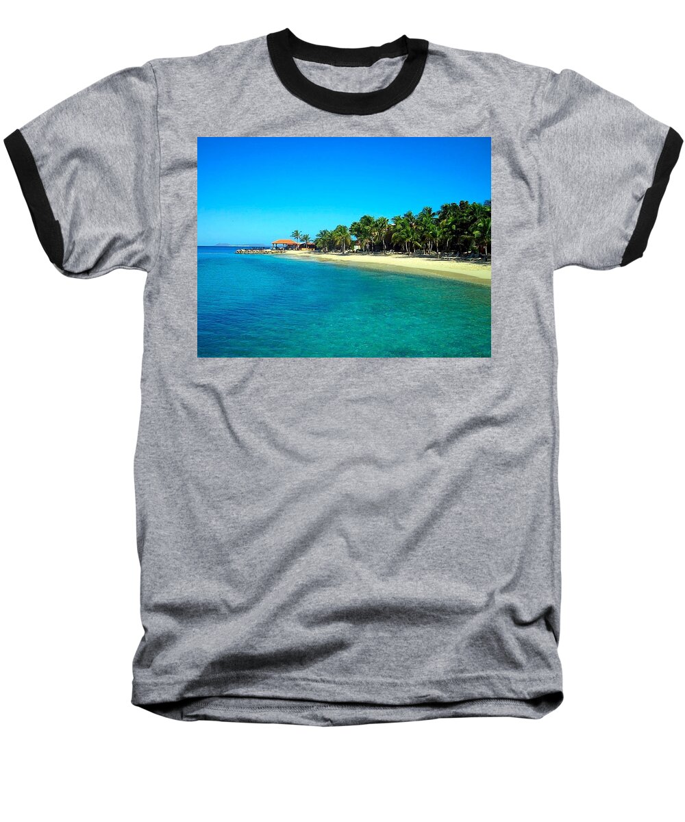 Beach Baseball T-Shirt featuring the photograph Tropical Bliss by Betty Buller Whitehead
