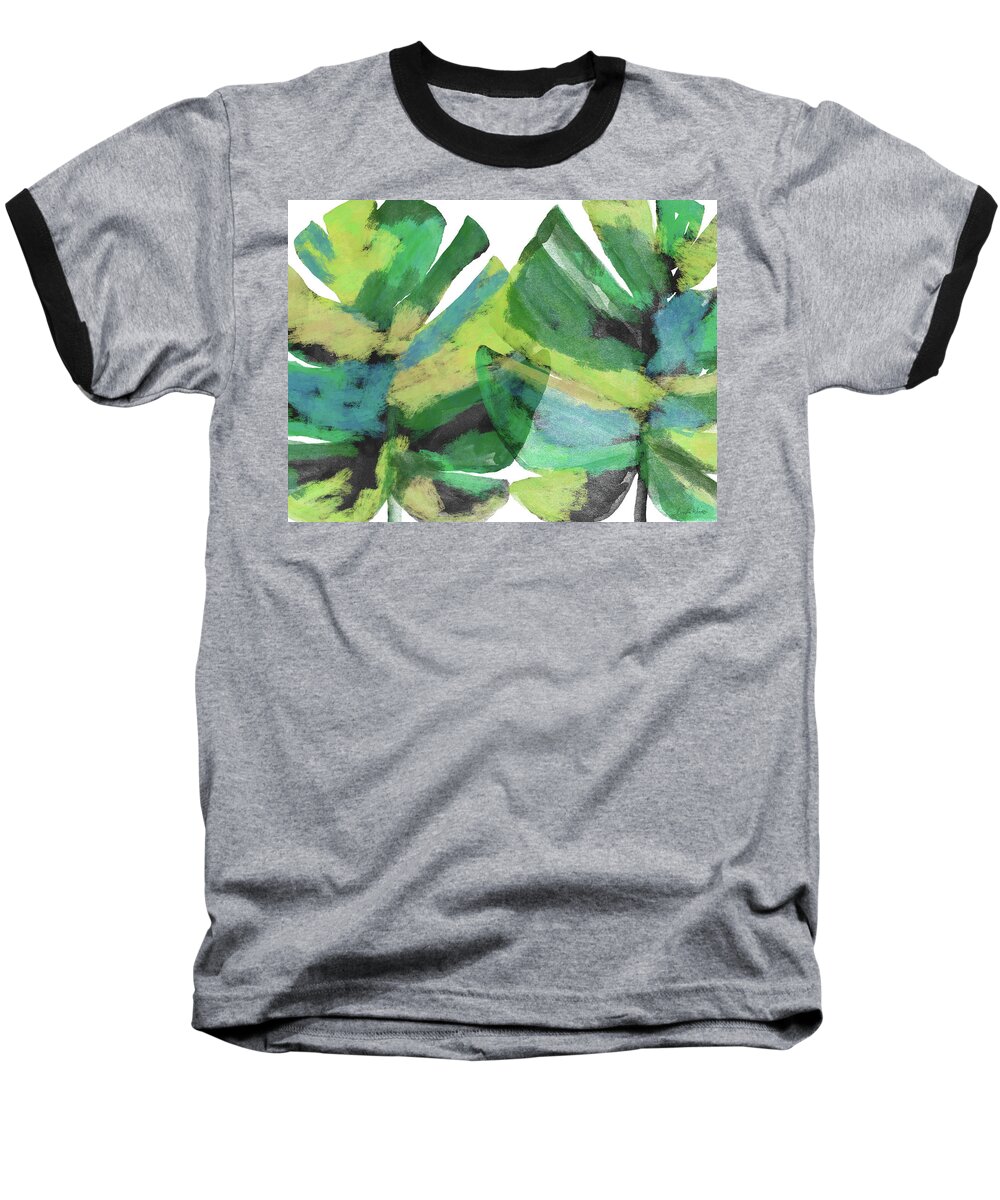 Tropical Baseball T-Shirt featuring the mixed media Tropical Dreams 1- Art by Linda Woods by Linda Woods