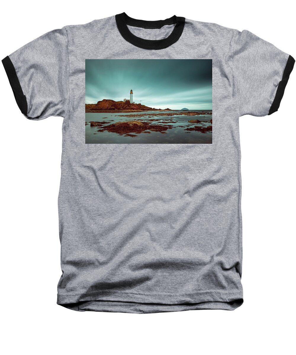 Turnberry Lighthouse Scotland Baseball T-Shirt featuring the photograph Turnberry Lighthouse by Ian Good