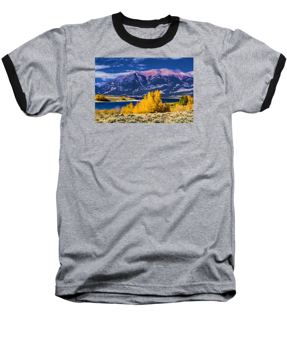 Lake Baseball T-Shirt featuring the photograph Twin Lakes by Steven Parker