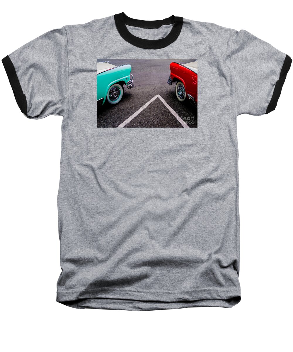 1958 Baseball T-Shirt featuring the photograph Two 1958 Ford Crown Victorias by M G Whittingham