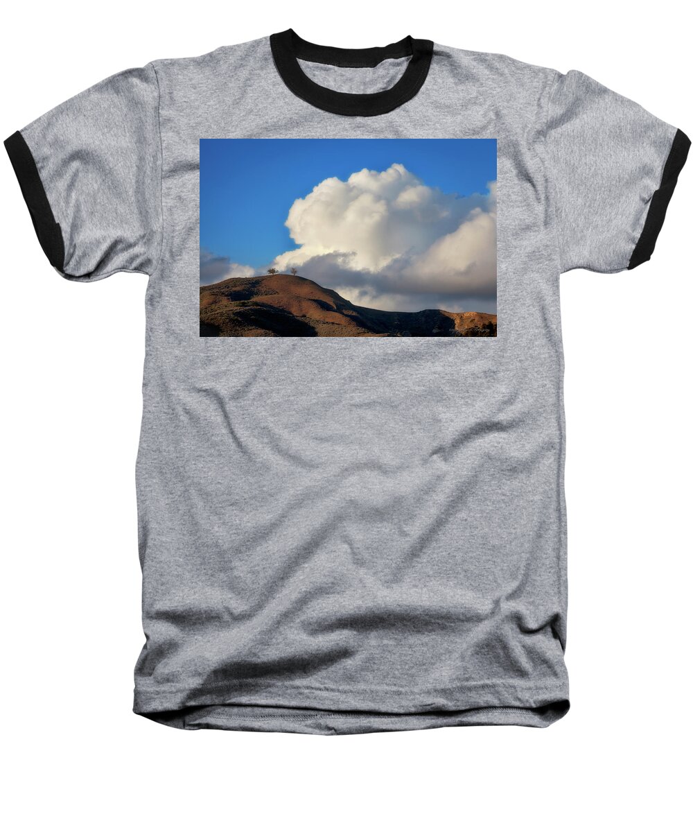 Two Trees Baseball T-Shirt featuring the photograph Two Trees at Ventura, California by John A Rodriguez