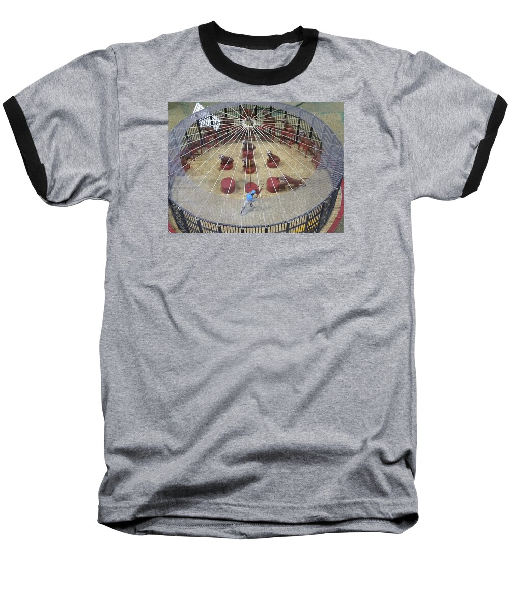 Lions Baseball T-Shirt featuring the photograph Under the Big Top by Jewels Hamrick