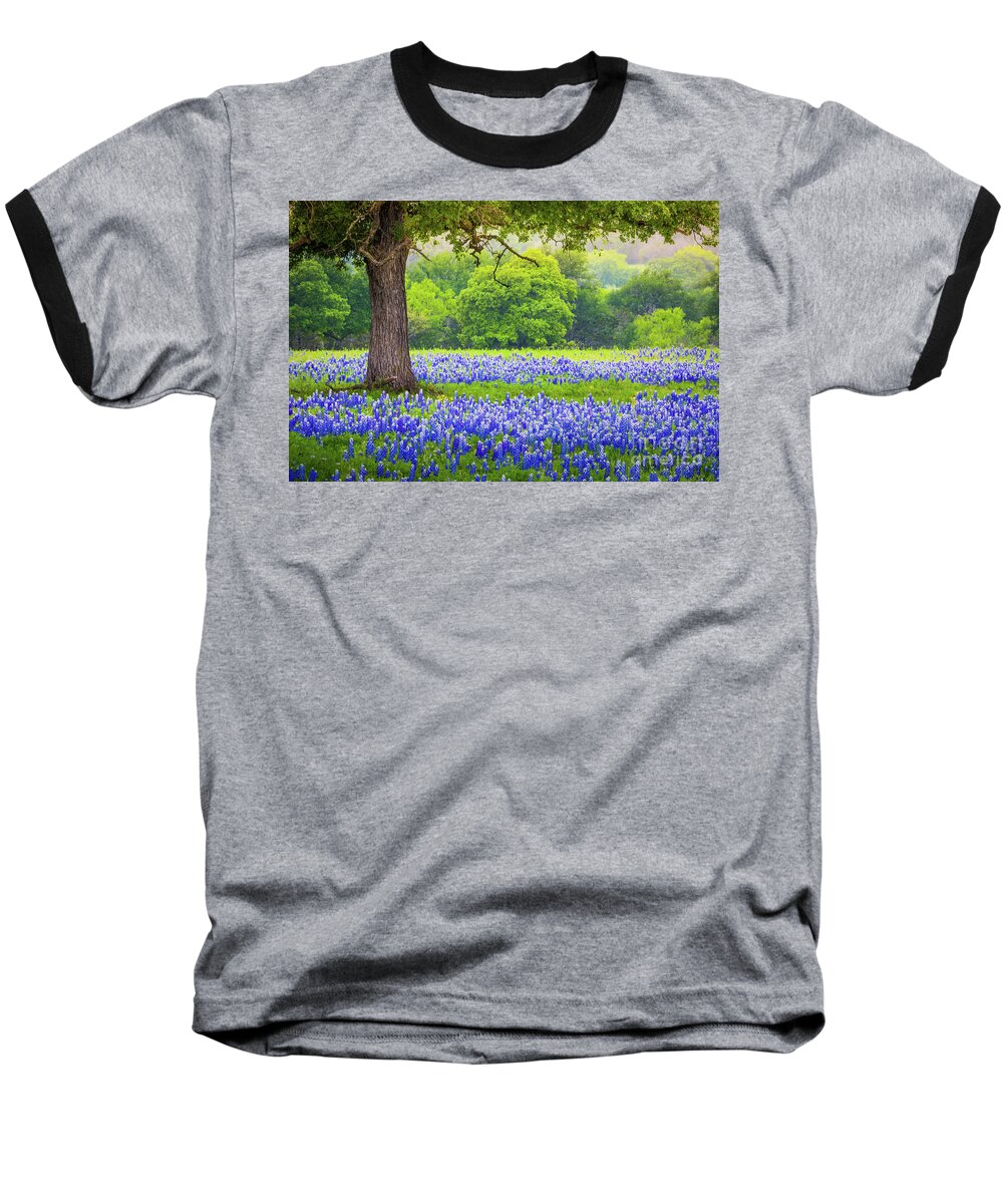 America Baseball T-Shirt featuring the photograph Under the Tree by Inge Johnsson