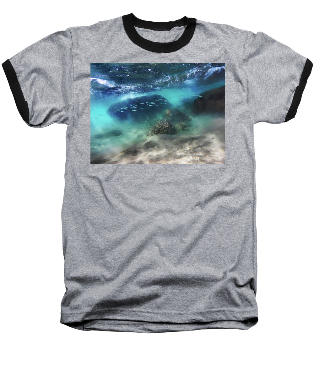 Underwater Baseball T-Shirt featuring the photograph Underwater by Meir Ezrachi