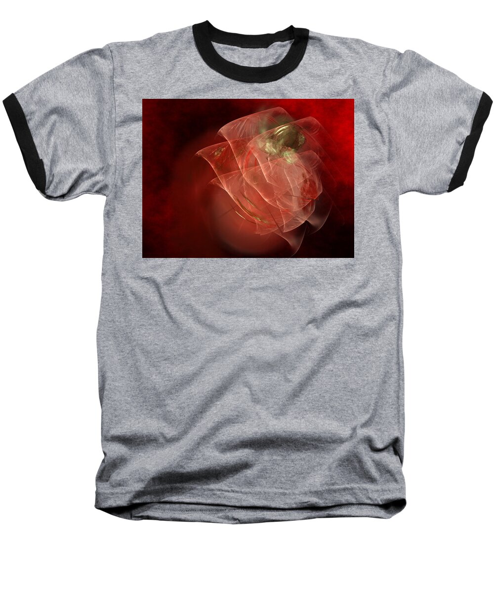 Art Baseball T-Shirt featuring the digital art Unknown Vision by Jeff Iverson