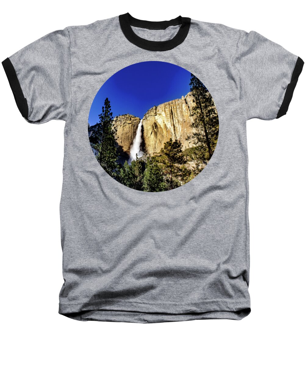 Waterfall Baseball T-Shirt featuring the photograph Upper Falls by Adam Morsa