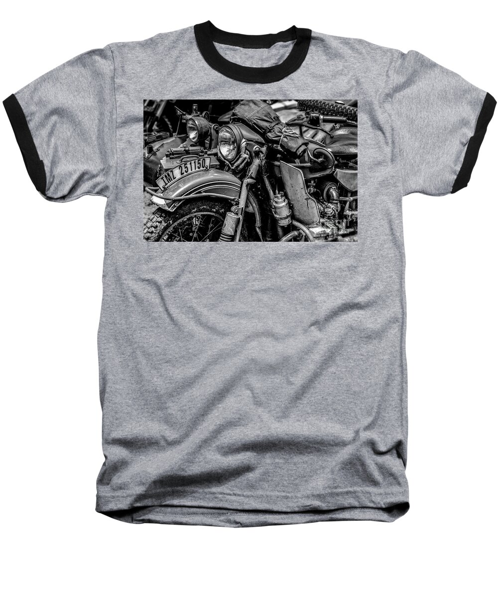 Ural Baseball T-Shirt featuring the photograph Ural Patrol Bike by Anthony Citro