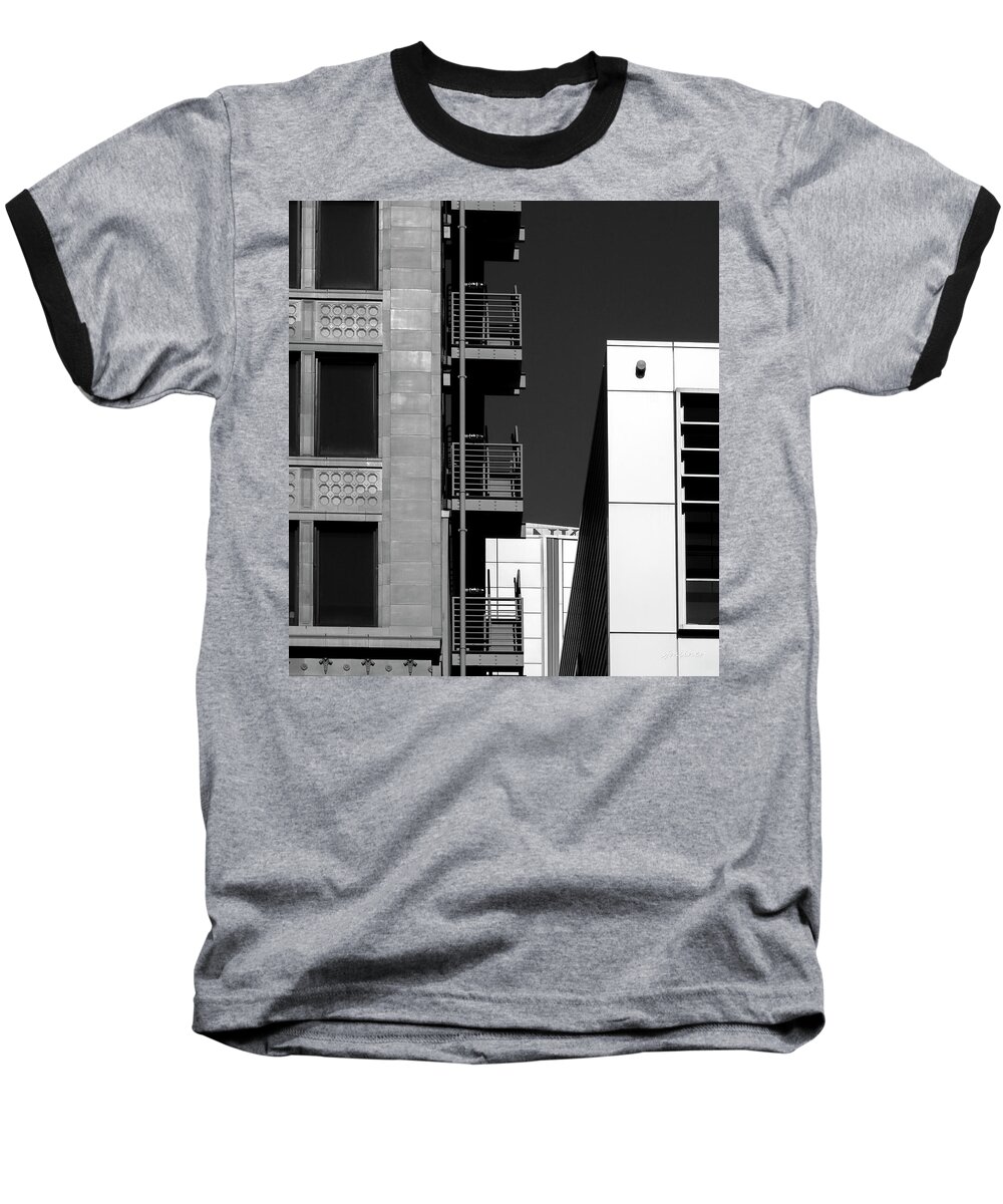 Urban Contrasts Baseball T-Shirt featuring the photograph Urban Contrasts by Steven Milner