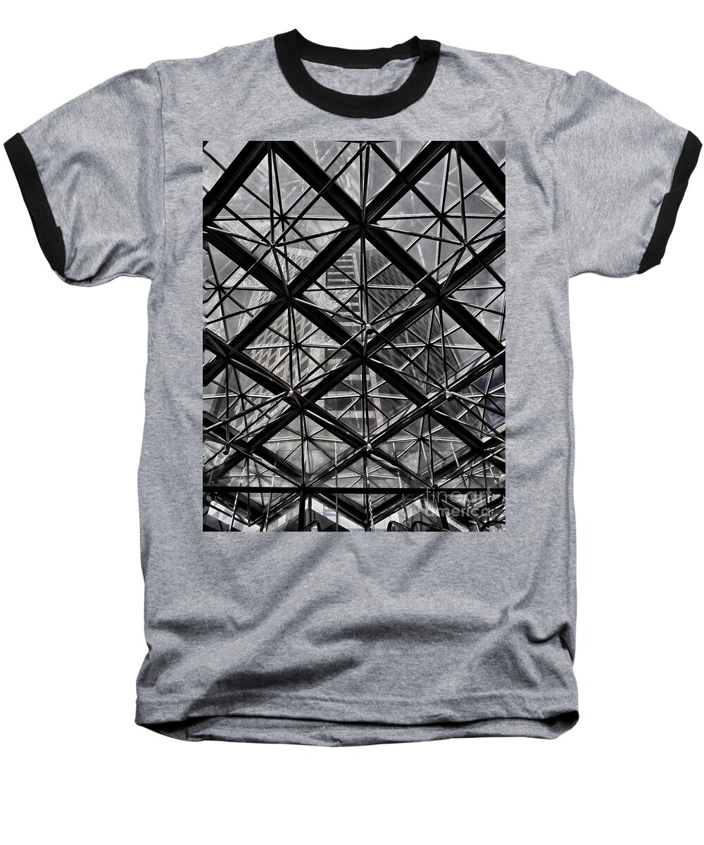 Pattern Baseball T-Shirt featuring the photograph Urban patterns - Sao Paulo by Carlos Alkmin