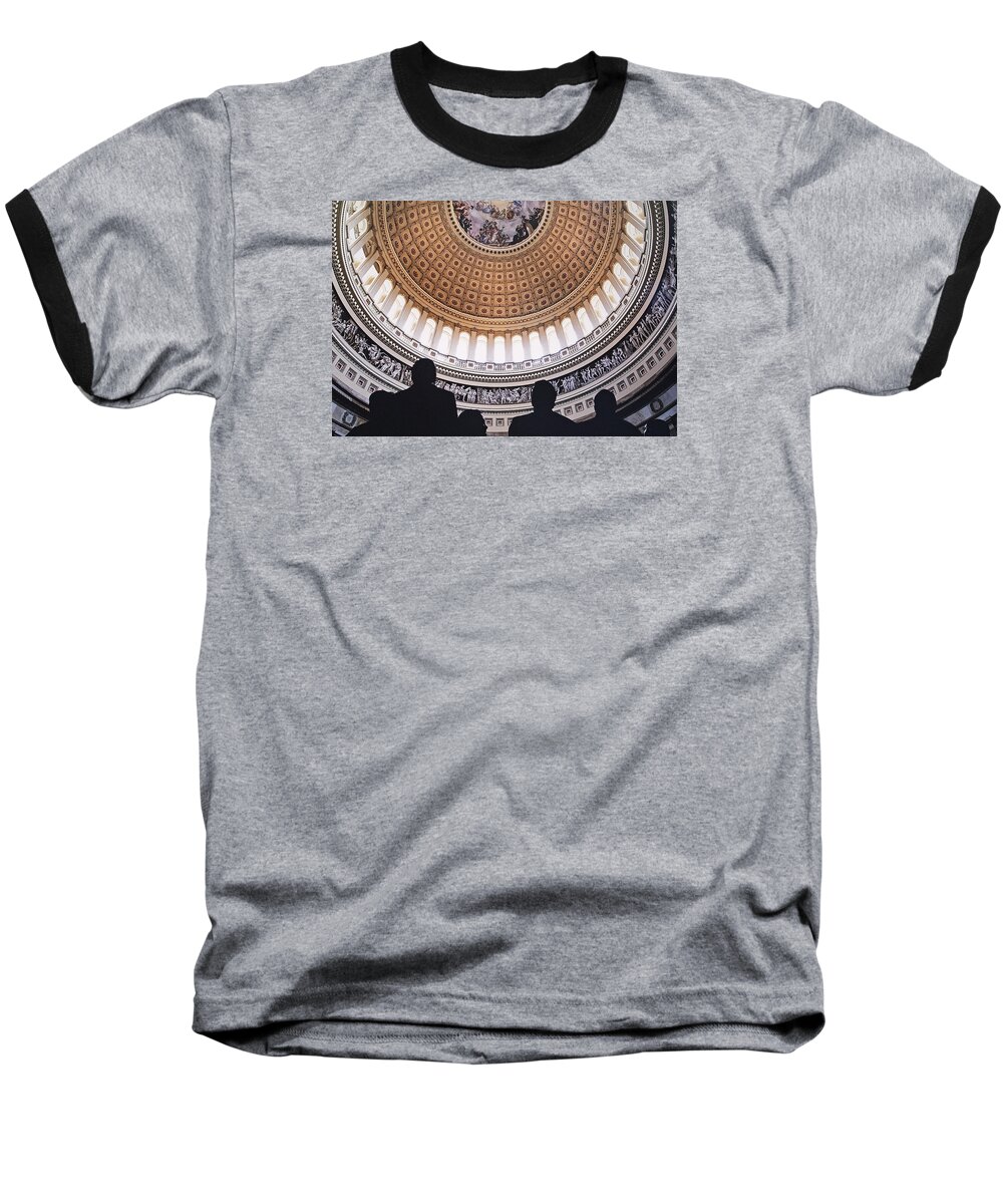 Washington Baseball T-Shirt featuring the photograph U. S. Capital Rotunda by Doug Davidson