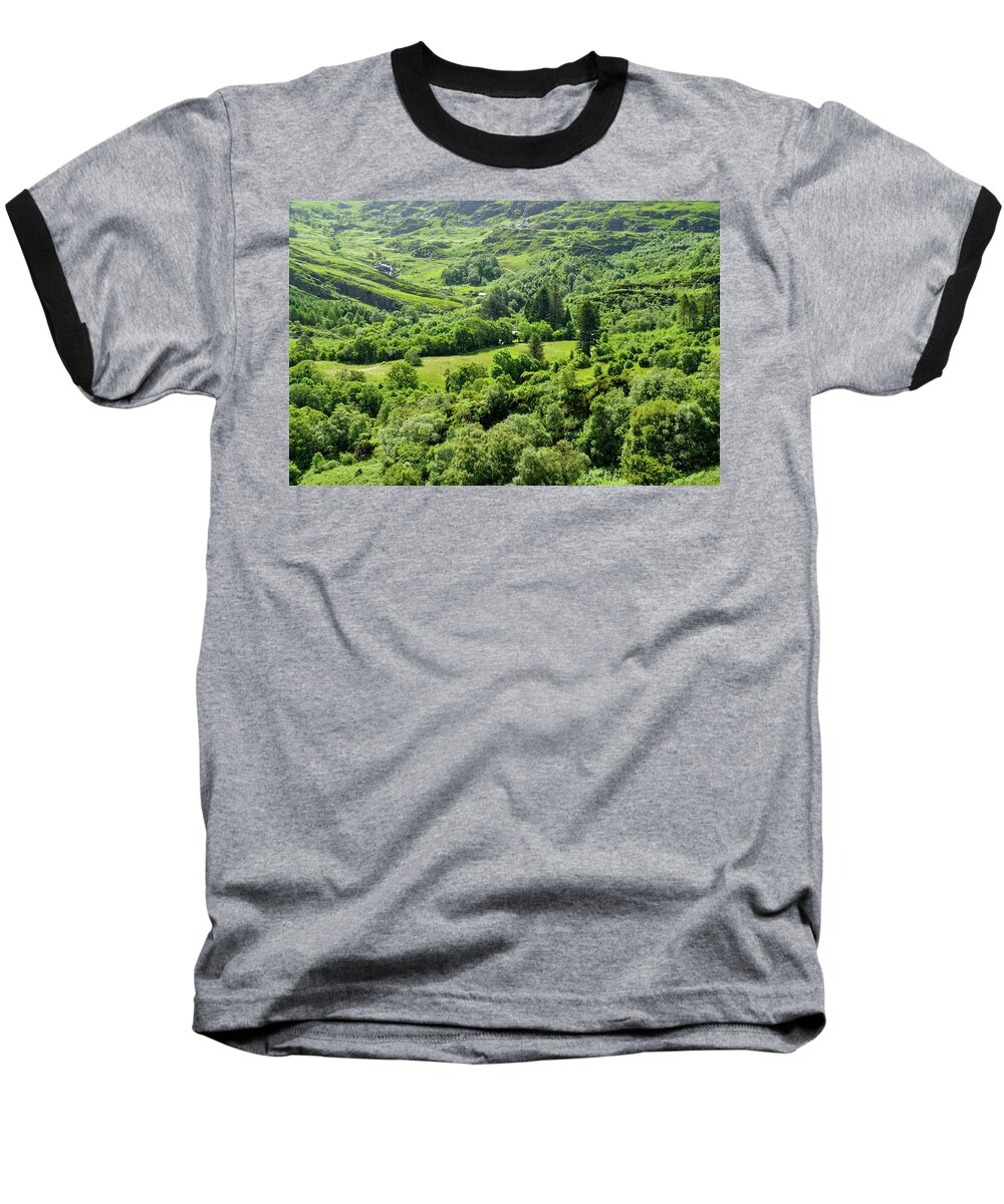 Green Baseball T-Shirt featuring the photograph Valley Of Green by Joe Ormonde