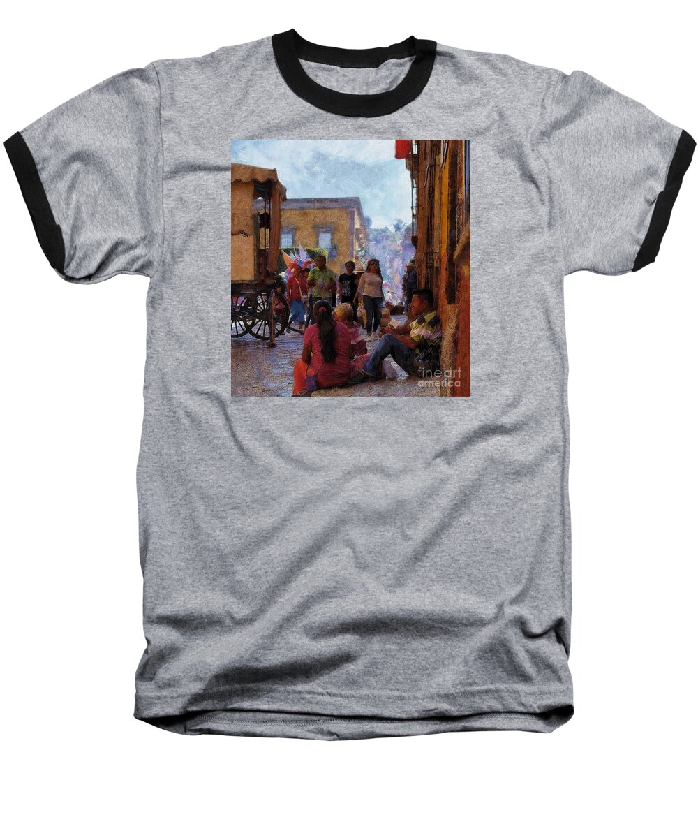 John+kolenberg Baseball T-Shirt featuring the photograph Van Gogh Visits Mexico by John Kolenberg