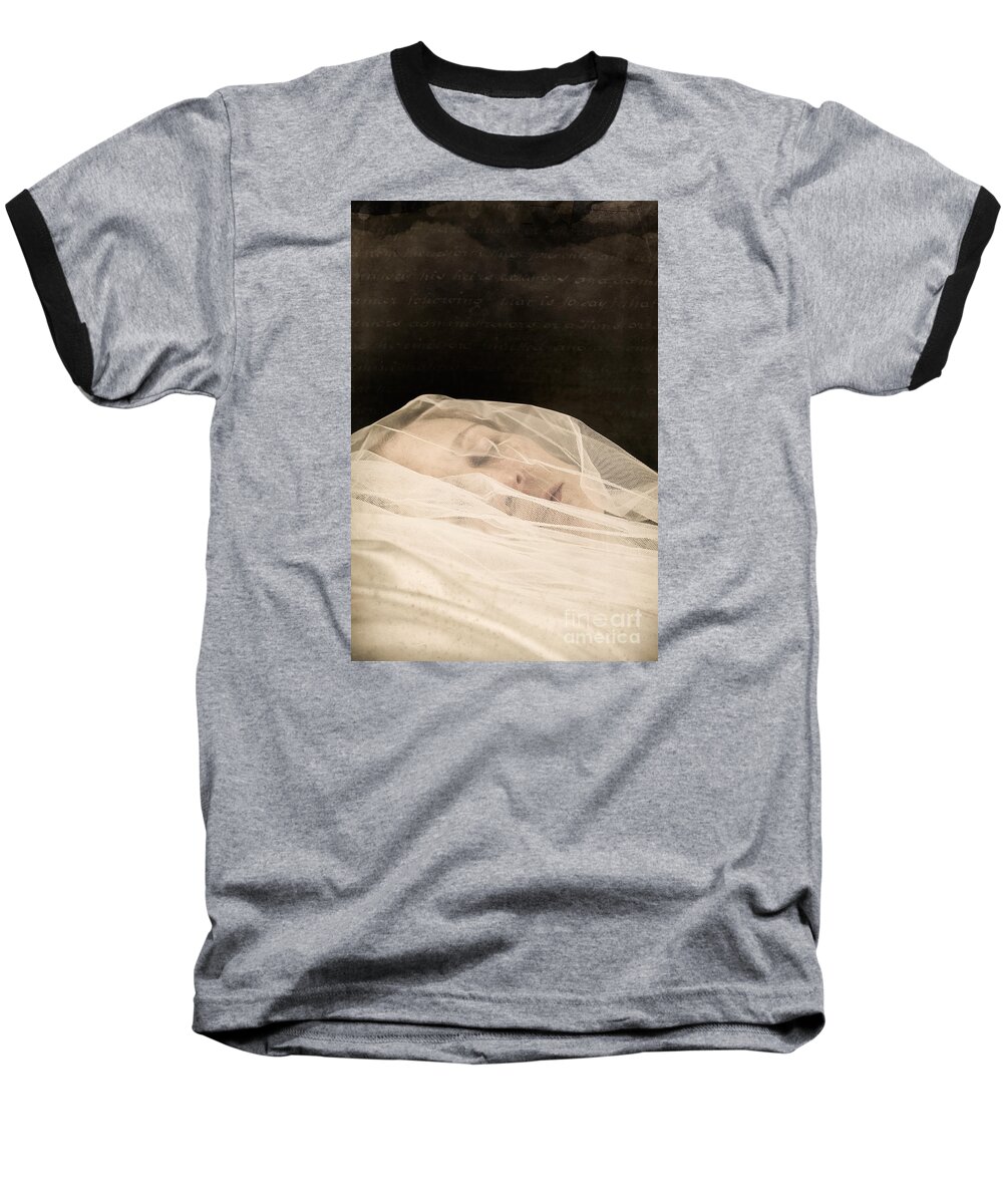 Veil Baseball T-Shirt featuring the photograph Veiled by Clayton Bastiani