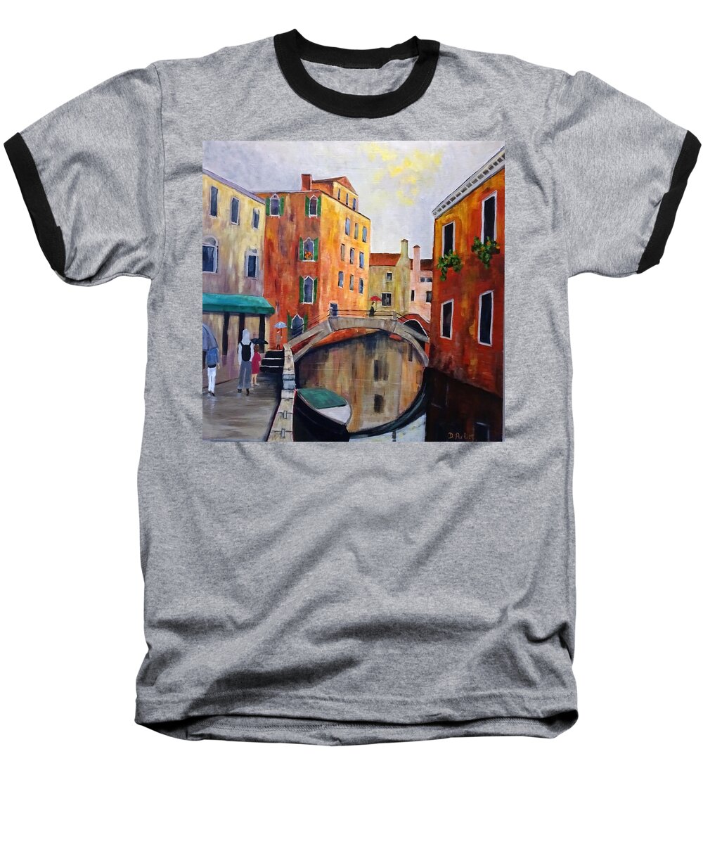 Venice Baseball T-Shirt featuring the painting Venice by Diane Arlitt