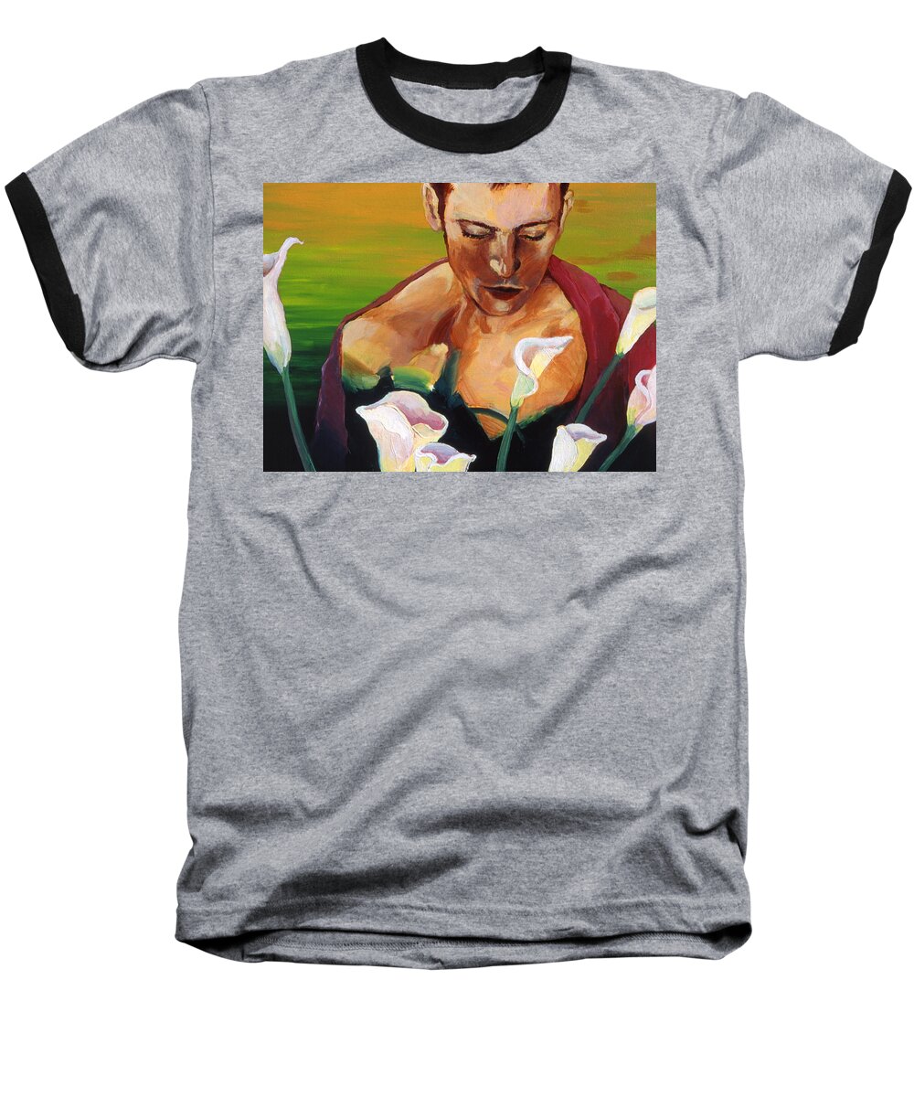Mythological Figures Baseball T-Shirt featuring the painting Vergil's Dawn by Rene Capone