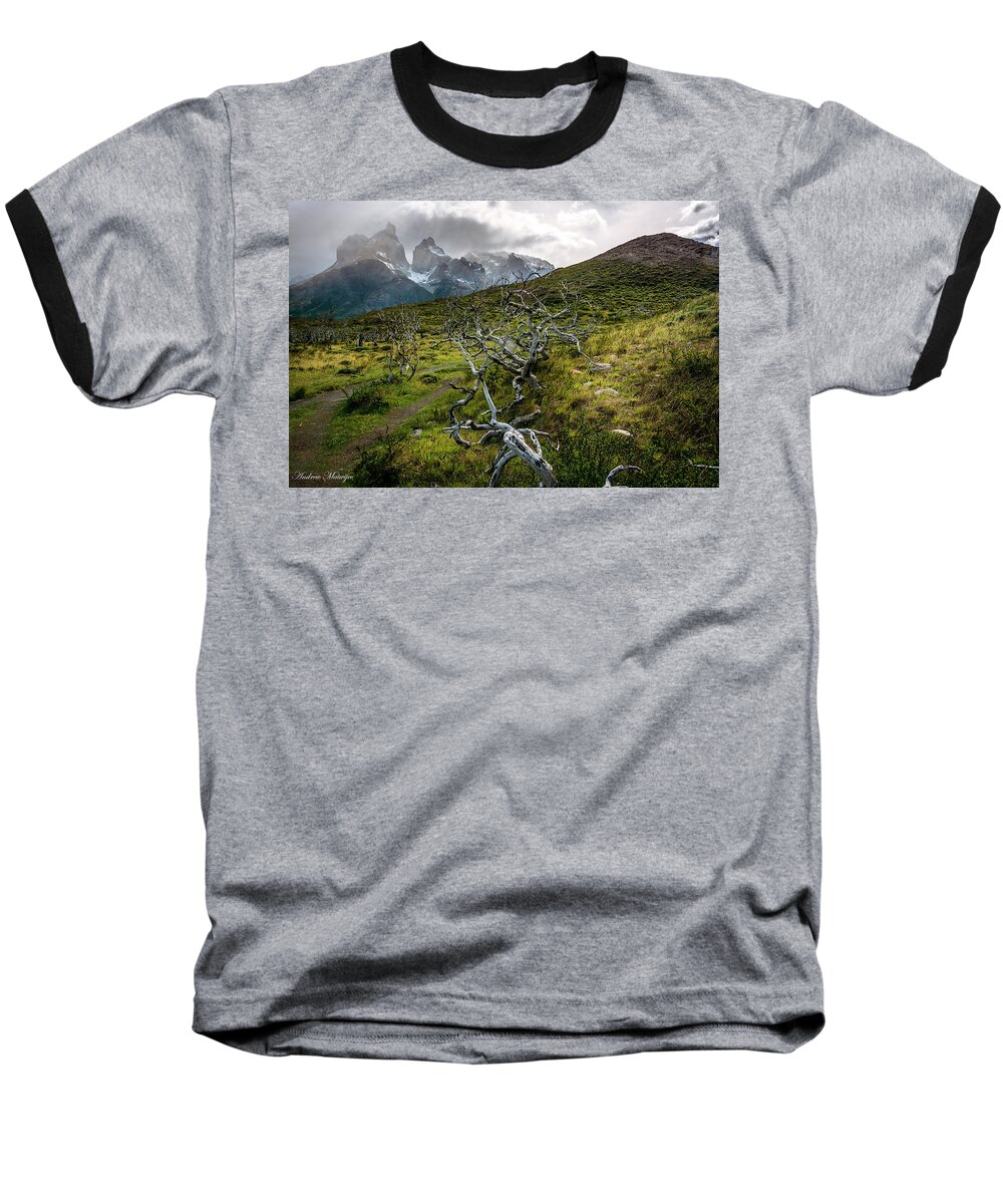 Nature Baseball T-Shirt featuring the photograph Vibrant Desolation by Andrew Matwijec