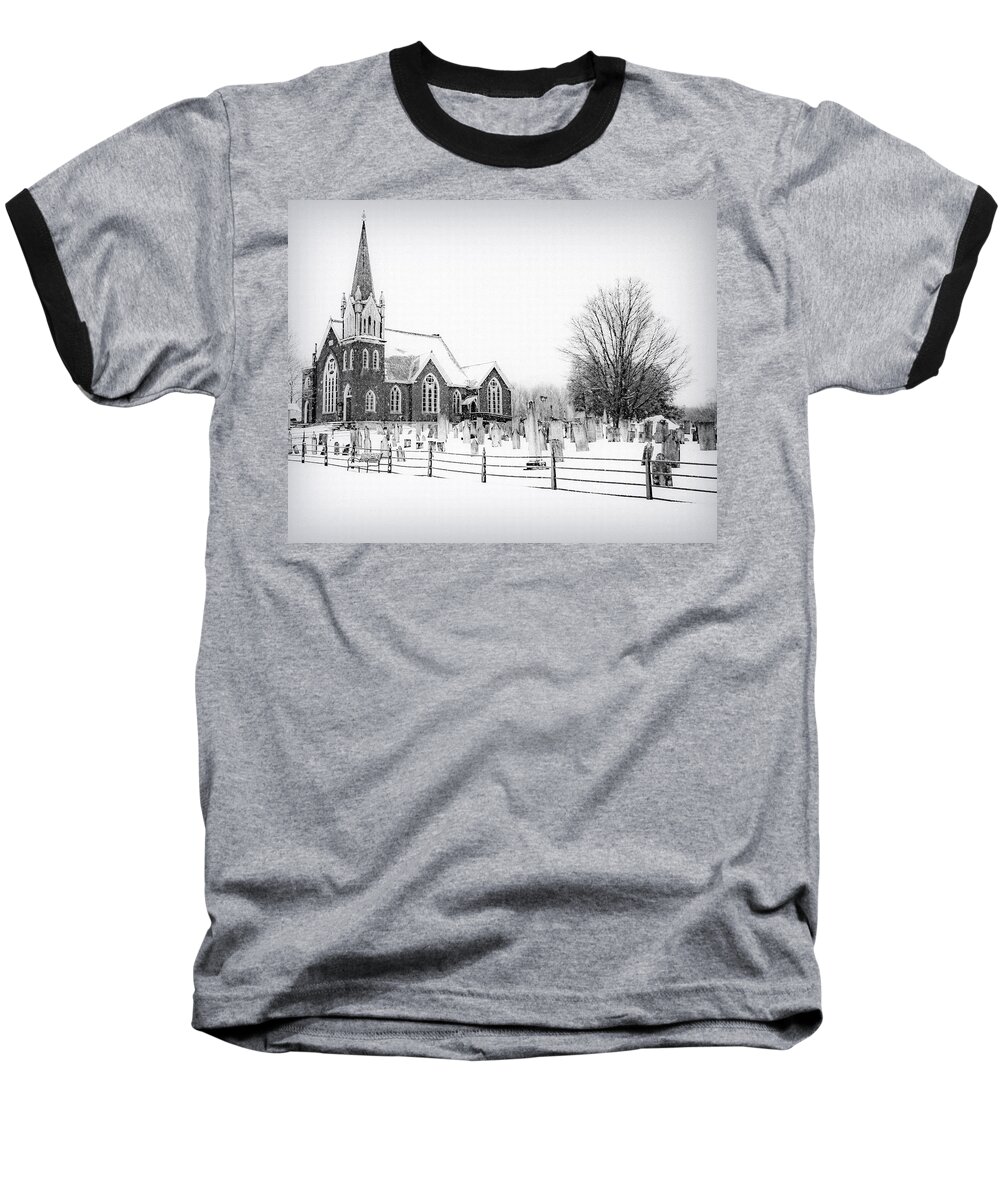  Baseball T-Shirt featuring the photograph Victorian Gothic by Kendall McKernon