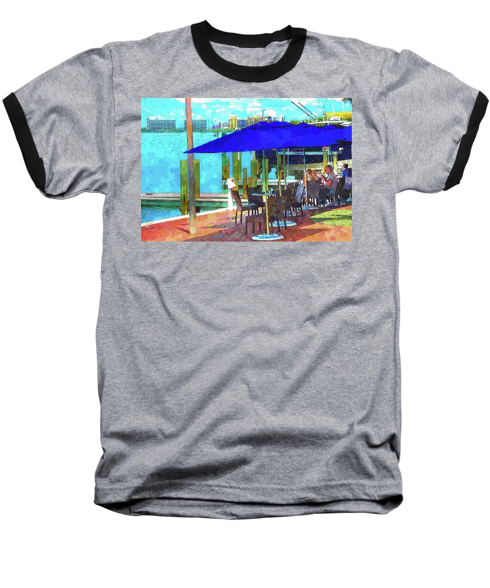 Susan Molnar Baseball T-Shirt featuring the photograph View From The Dry Dock by Susan Molnar