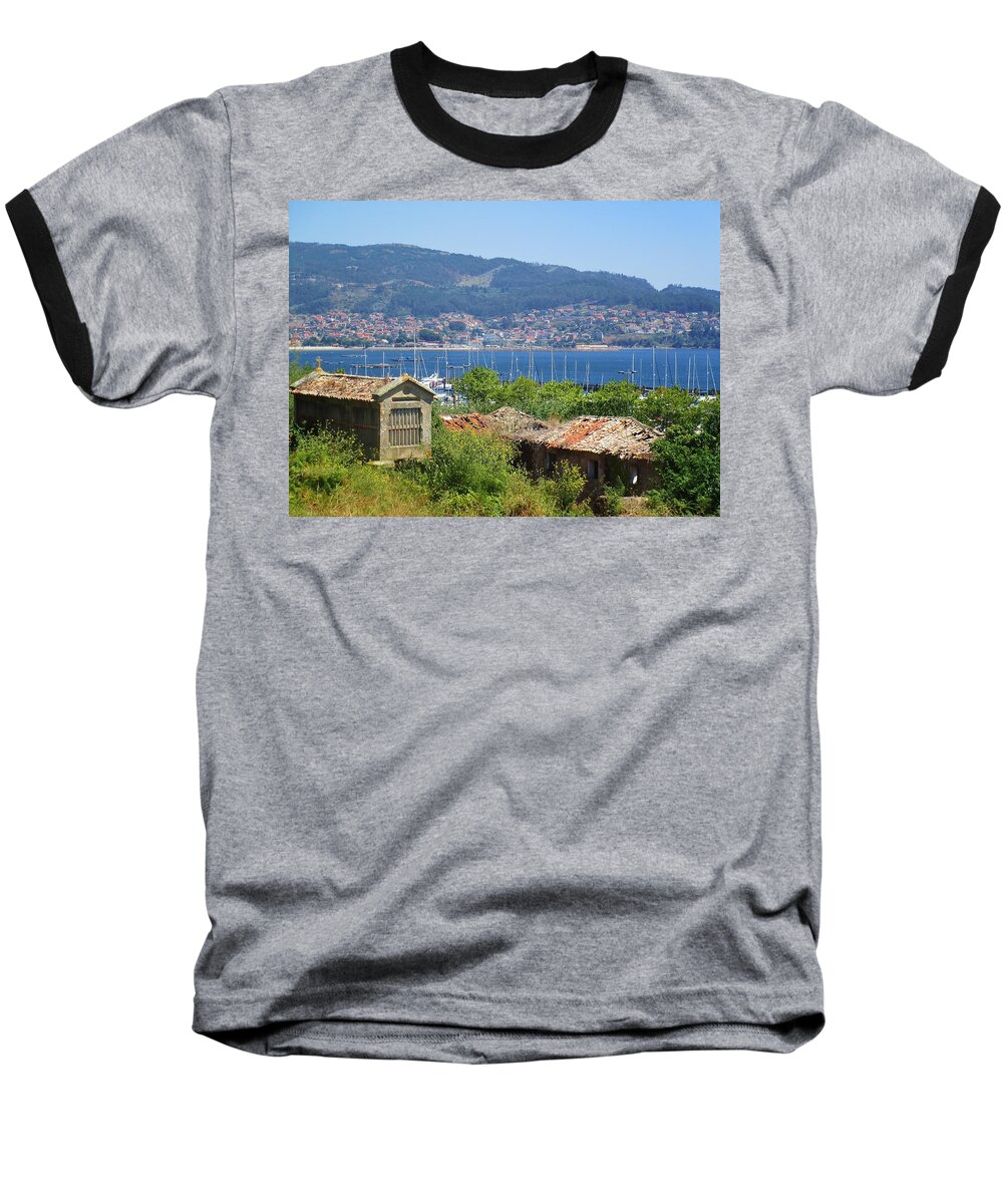 Rias Baxias Baseball T-Shirt featuring the photograph View of Meira by Rosita Larsson