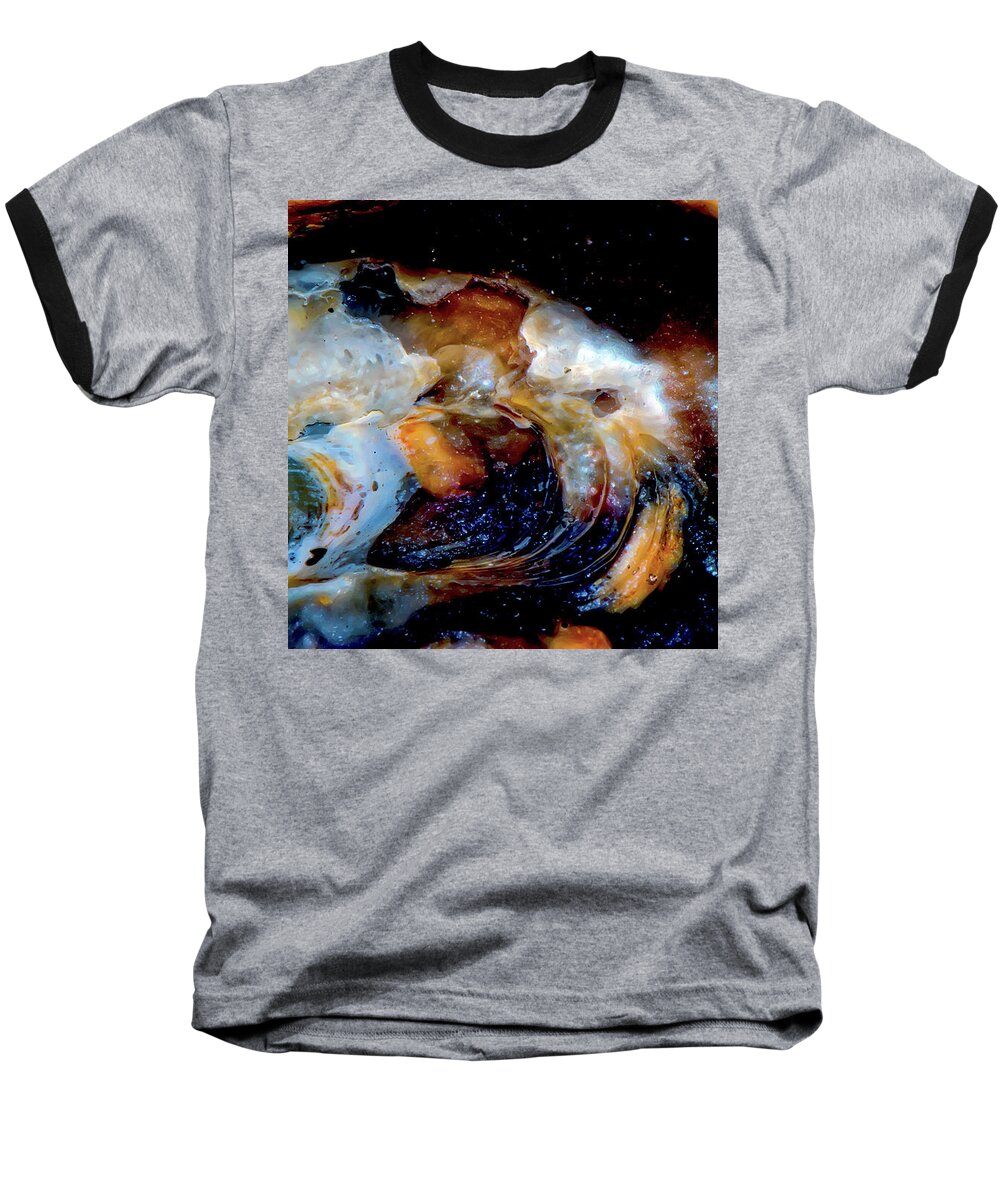 Sea Shell Baseball T-Shirt featuring the photograph Vilano Sea Shell Constellation by Gina O'Brien