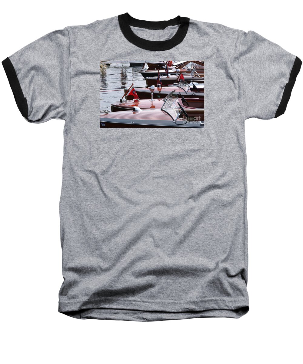 Boat Baseball T-Shirt featuring the photograph Vintage Boats by Neil Zimmerman