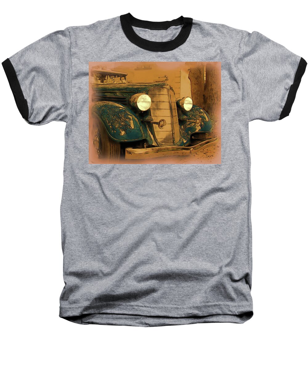 Vintage Baseball T-Shirt featuring the digital art Vintage Buick by Tristan Armstrong