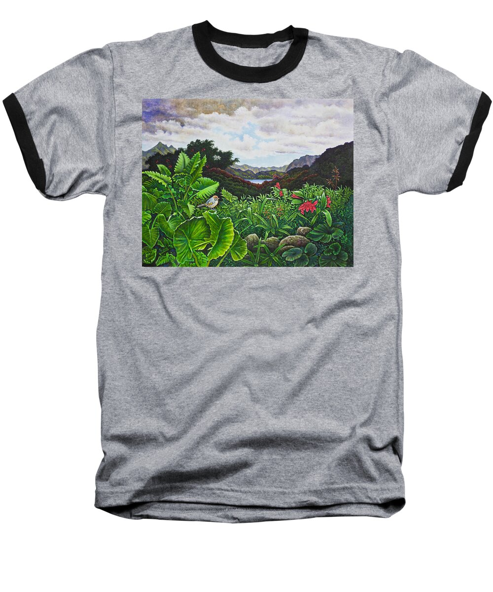 Hawaii Baseball T-Shirt featuring the painting Visions of Paradise VIII by Michael Frank