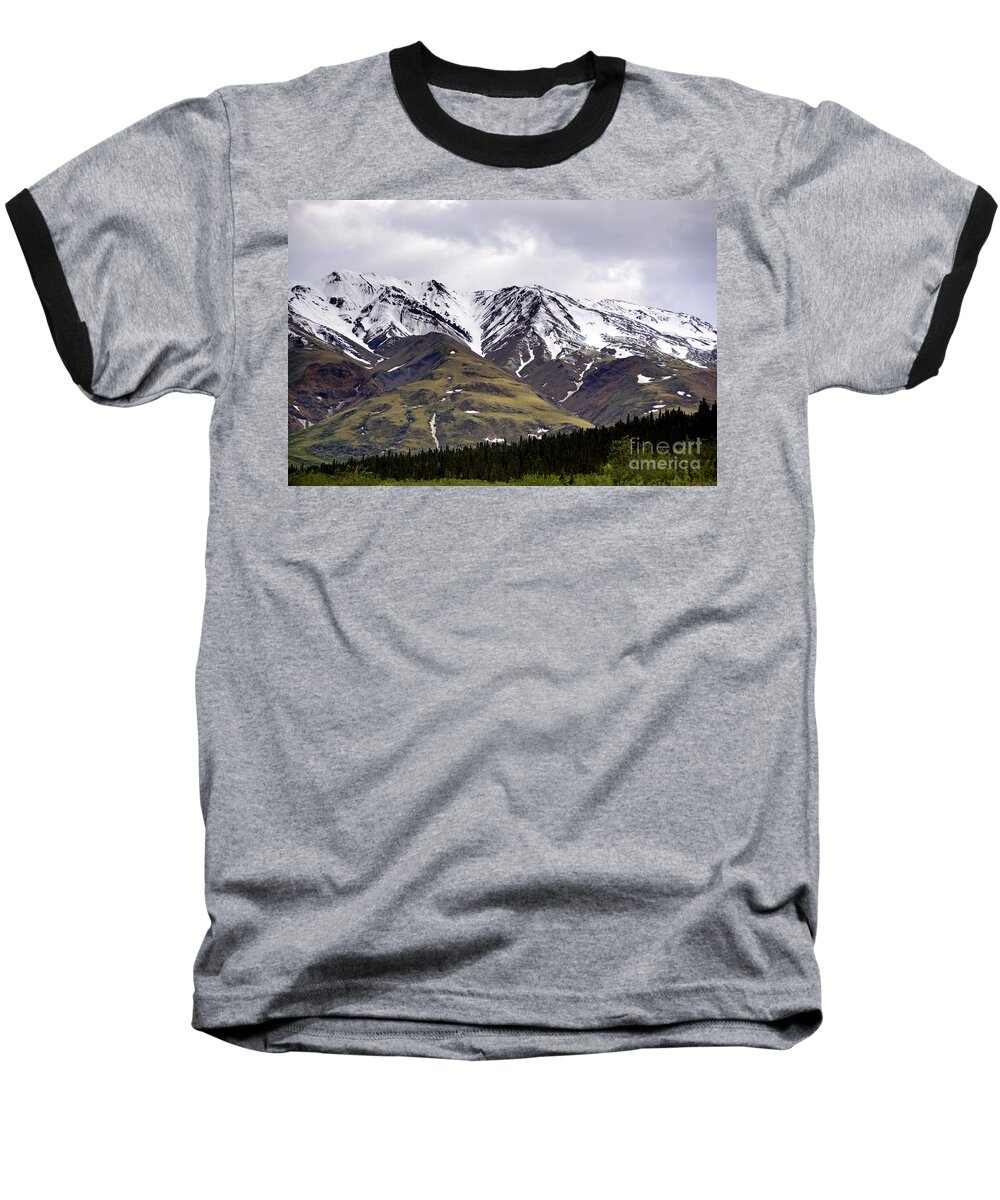 Mountains Baseball T-Shirt featuring the photograph Visit Alaska by Lorenzo Cassina