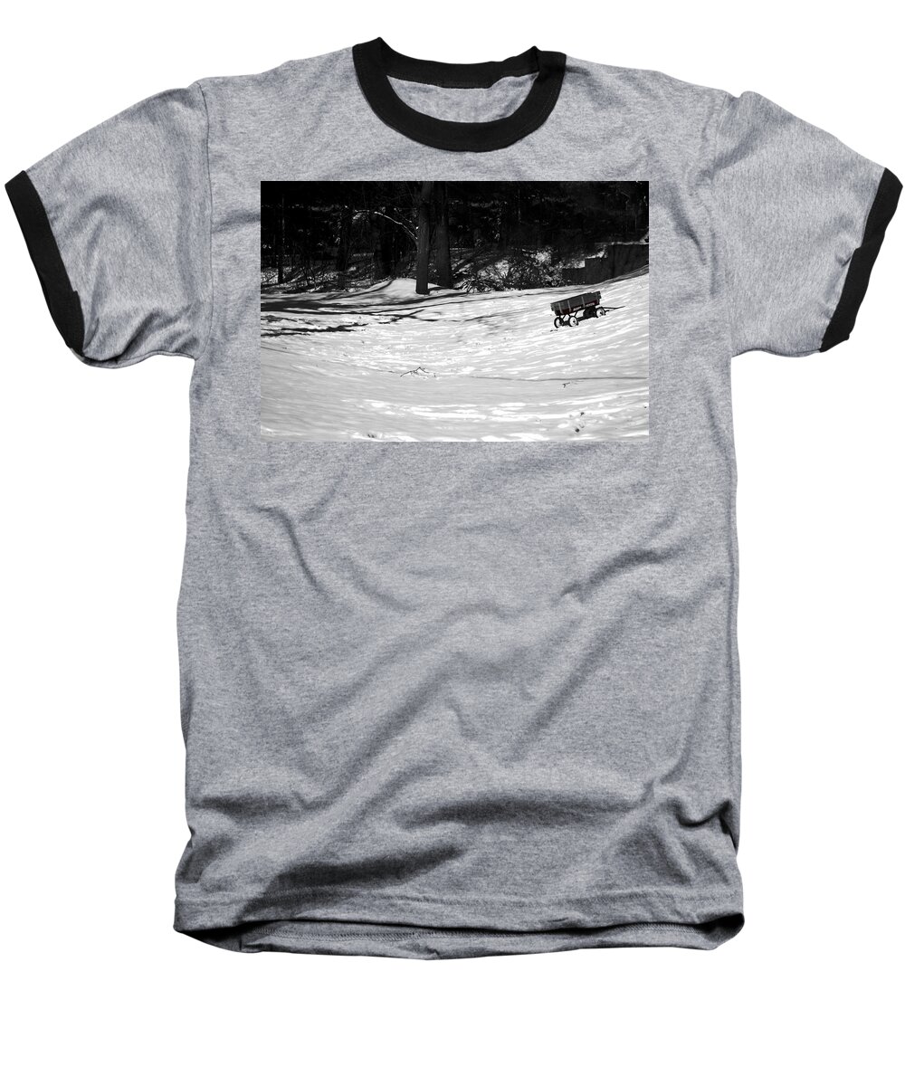  Baseball T-Shirt featuring the photograph Wagon by Melissa Newcomb