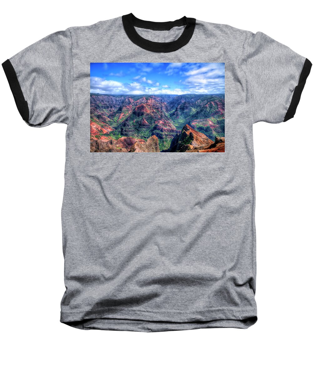 Granger Photography Baseball T-Shirt featuring the photograph Waimea Canyon by Brad Granger