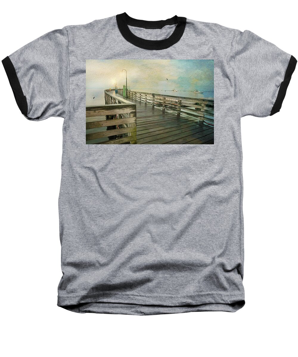 New York Landscape Baseball T-Shirt featuring the photograph Walk on By by Diana Angstadt