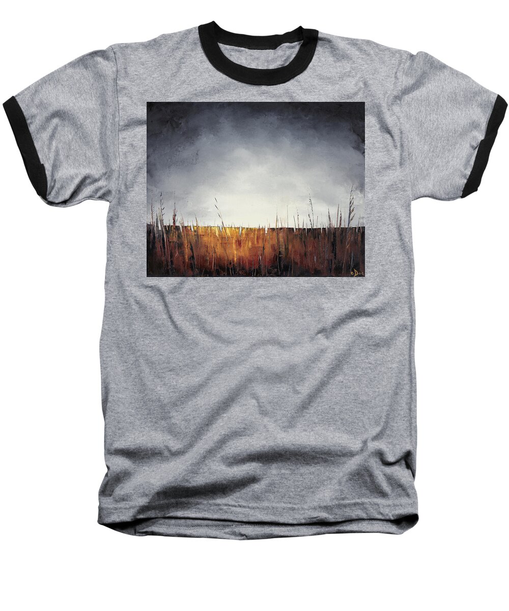 Walking Baseball T-Shirt featuring the painting Walking, I am Listening to a Deeper Way by Carolyn Doe