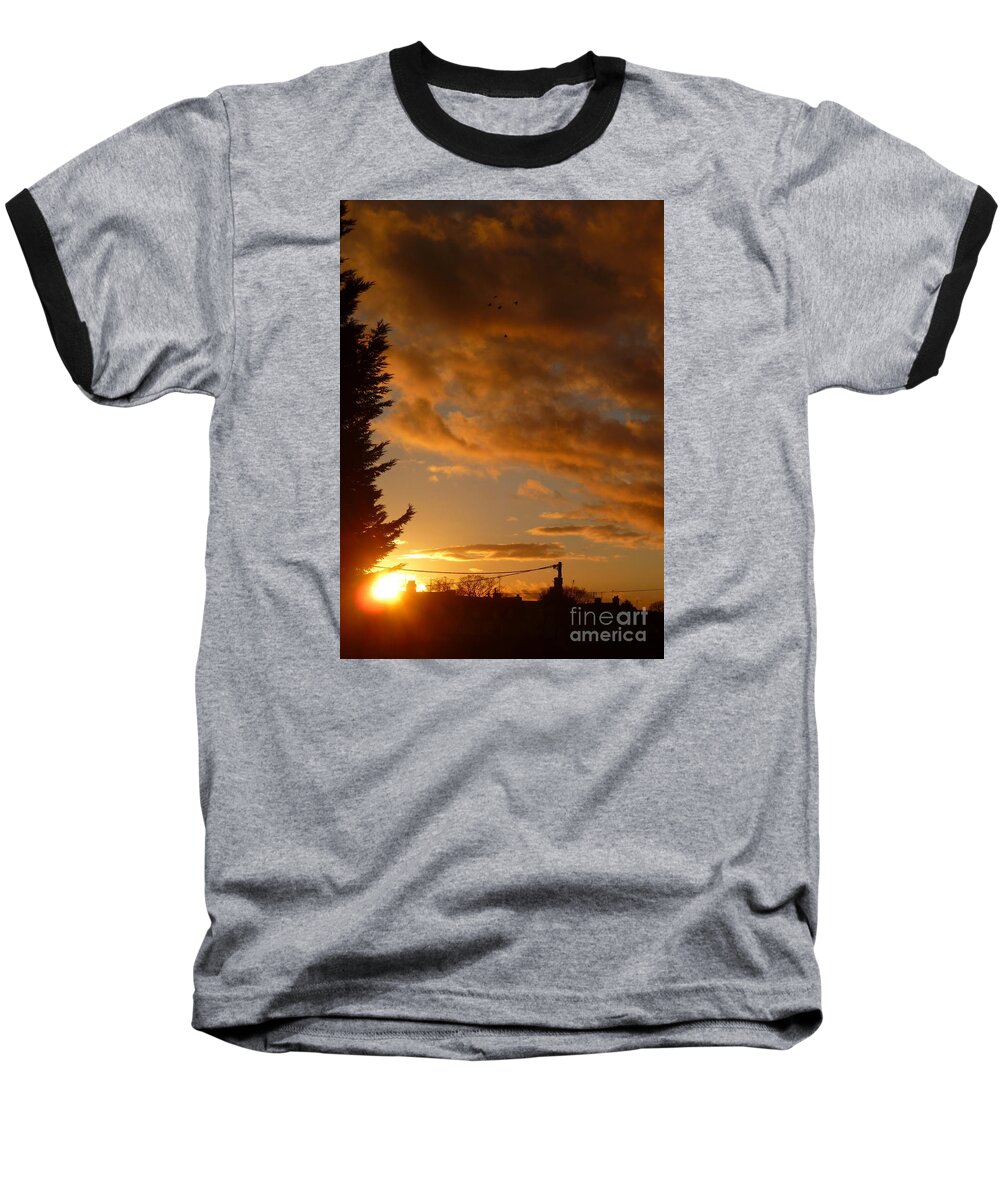 Warm Baseball T-Shirt featuring the photograph Warm Sunset by Vicki Spindler