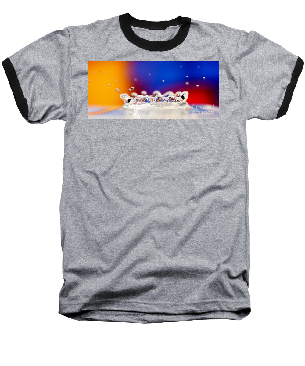 Miscellaneous Baseball T-Shirt featuring the photograph Water drop by Colin Rayner