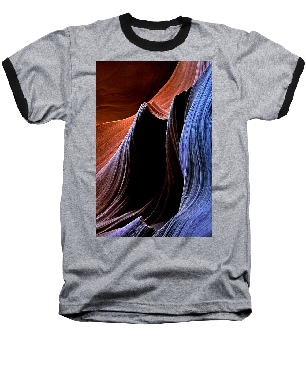 Sandstone Baseball T-Shirt featuring the photograph Waves by Michael Dawson