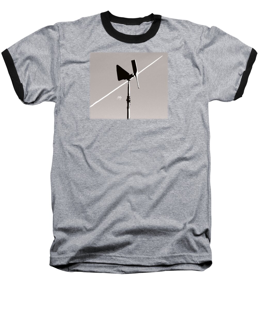Weather Baseball T-Shirt featuring the photograph Weather Vane by Linda Hollis