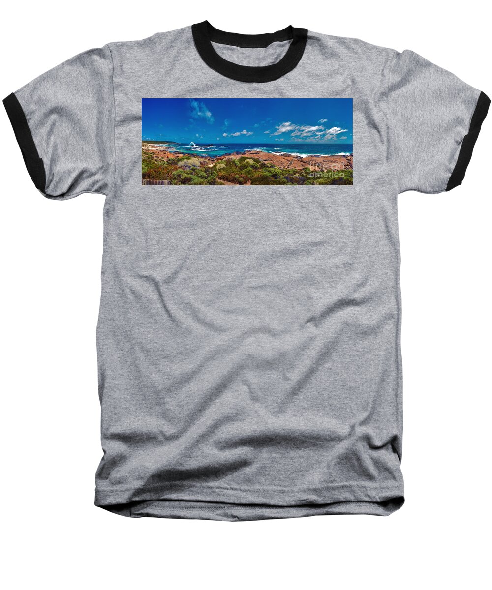 Boodjidup Beach Baseball T-Shirt featuring the photograph Western Australia Beach Panorama by David Zanzinger