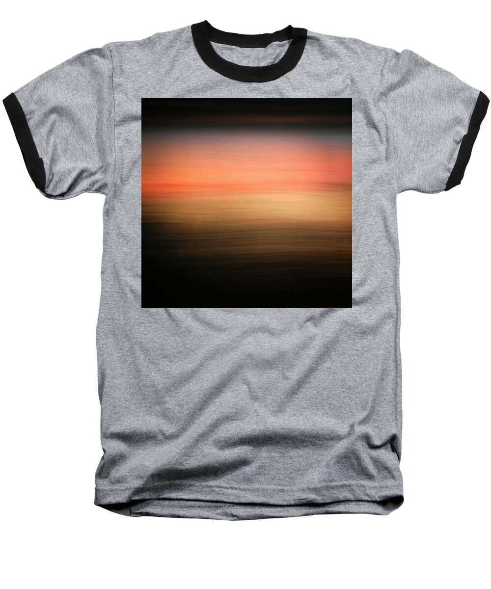Abstract Expressionism Baseball T-Shirt featuring the photograph Western Sun by Marilyn Hunt