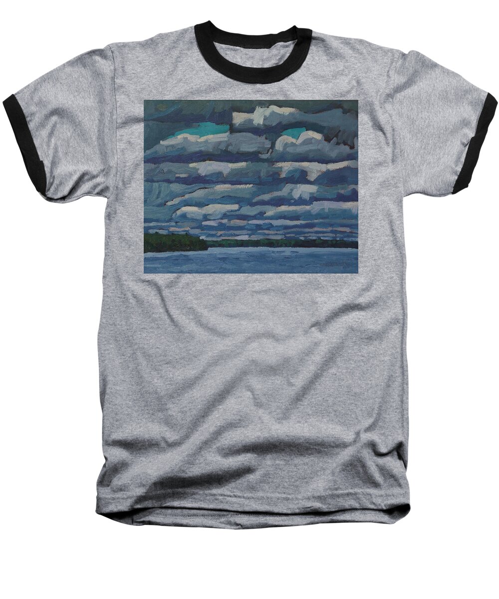 1945 Baseball T-Shirt featuring the painting Westport Stratocumulus Virga by Phil Chadwick