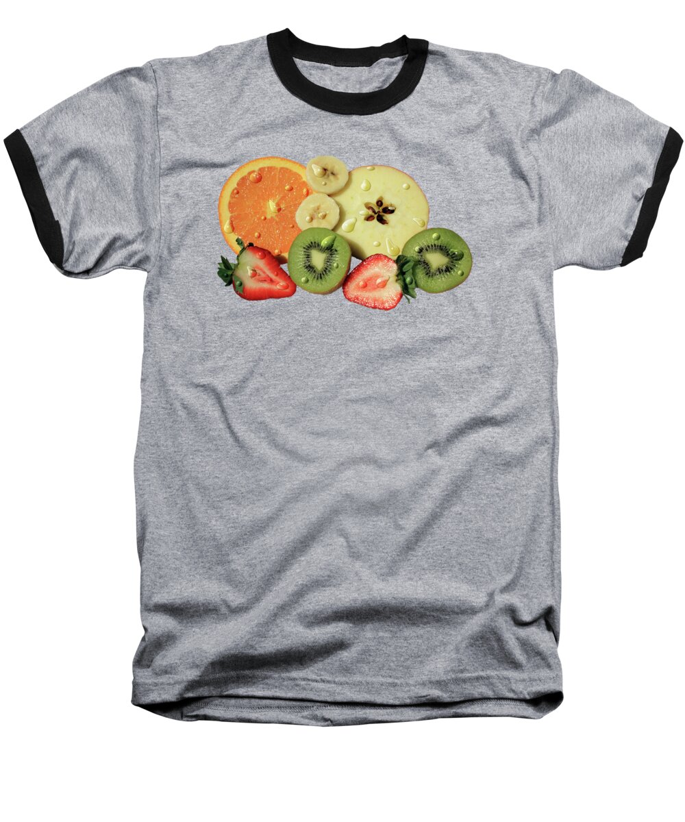 Fruit Baseball T-Shirt featuring the photograph Wet Fruit by Shane Bechler