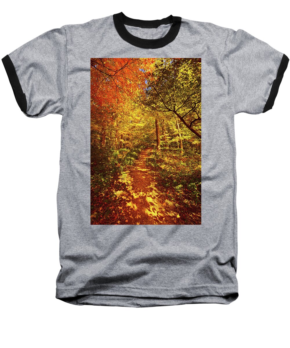 Clouds Baseball T-Shirt featuring the photograph Whispering The Way by Phil Koch