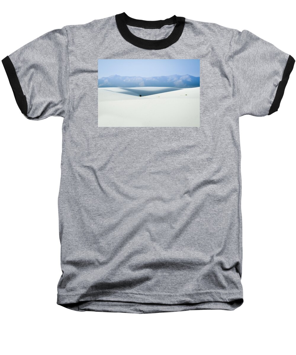 New Mexico Baseball T-Shirt featuring the photograph White Sands, New Mexico by Ron Pate